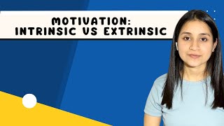 Intrinsic vs Extrinsic Motivation  Whats the difference between Intrinsic and Extrinsic Motivation [upl. by Alak806]