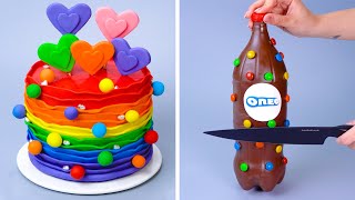 Beautiful Rainbow Chocolate Cake Decorating Ideas  Most Amazing Chocolate Cake Recipe  Top Cake [upl. by Hayn]