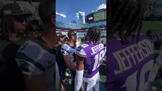 Justin Jefferson amp Adam Thielen 🥹 [upl. by Aletsirc]