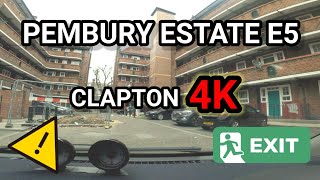 THE LEGENDARY PEMBURY ESTATE IN CLAPTON HACKNEY E5  LONDON HOODS IN 4K [upl. by Phia]