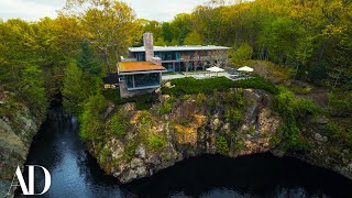 Inside A Mansion Built On The Edge Of An Abandoned Quarry  Unique Spaces  Architectural Digest [upl. by Eimaraj]