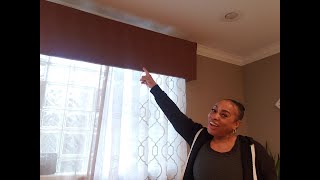 DIY WINDOW CORNICE  DOLLAR TREE [upl. by Uriiah202]