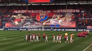 TIFO INDAR GORRI CARNAVALES OSASUNA RAYO MAJADAHONDA [upl. by Darrow]