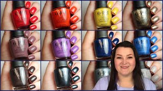 OPI Fall Wonders Collection  Live Swatch  DupesComparisons [upl. by Sinnej]