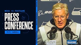 Pete Carroll Postgame Press Conference – Week 15 [upl. by Anirtap]