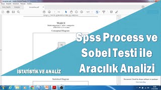 Spss Programı Process eklentisi ve Sobel Testi ile aracı değişken analizi ve hipotez testleri [upl. by Eibbed]