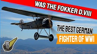 Was The Fokker DVIII The Best German Fighter Aircraft Of WW1 [upl. by Ayojal]