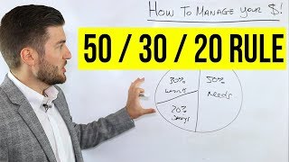 How To Manage Your Money 503020 Rule [upl. by Sophy]