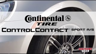 Continental ControlContact Sport AS Tires  Discount Tire [upl. by Tiat]