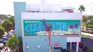 The Making of Clearwater Beach’s Welcome Mural [upl. by Rafaelia]