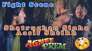 Shatrughan Sinha and Aasif Sheikh Fight Scene  Agni Prem Bollywood Romantic Hindi Movie [upl. by Efal69]