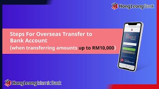 How to transfer money overseas for amount up to RM10000 [upl. by Pendleton]