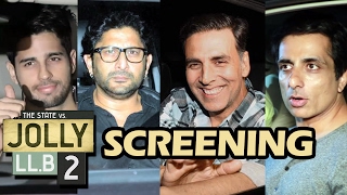 Jolly LLB 2 Screening  FULL VIDEO  Akshay Kumar Sidharth Malhotra Arshad Warsi Sonu Sood [upl. by Philippa]