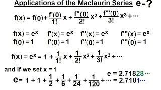 Calculus 2 Infinite Sequences and Series 64 of 86 Application of the Maclaurin Series [upl. by Alledi]