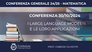 Prof Fabrizio Silvestri  30102024  Conferenza generale 2425  Area Matematica [upl. by Raf787]