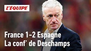 Didier Deschamps après lélimination des Bleus  quotJe ne cherche pas dexcuses maisquot [upl. by Yaral]