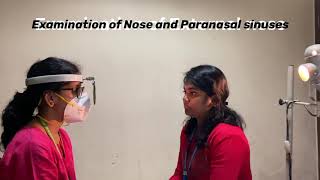 Examination of nose and paranasal sinuses [upl. by Anaig]