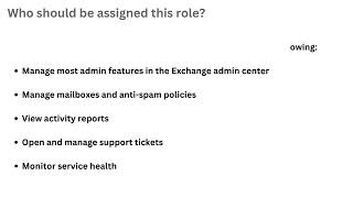 Exchange Administrator role in Office 365 [upl. by Yonatan329]