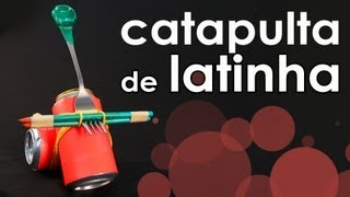 CATAPULTA de latinha brinquedo [upl. by Letnom251]