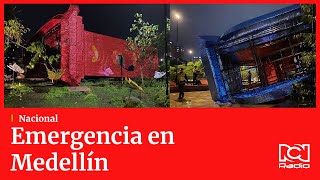 Emergencia en Medellín Por fuertes lluvias colapsaron los alumbrados navideños [upl. by Ree]