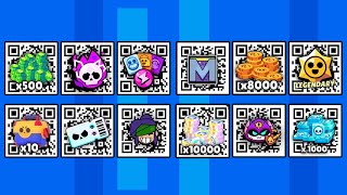 GEMS amp MEGABOXES GIFTS QR CODES 🥳  BRAWL STARS QR CODES 2024 🎁  BRAWL STARS NEW UPDATE [upl. by Enrobialc]