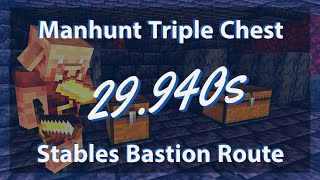 Manhunt Triple Chest  Stables Bastion Route 29s [upl. by Ernst]