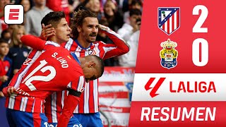 El Atlético de Madrid sufrió para ganarle 20 a Las Palmas Simeone y Sorloth anotaron  La Liga [upl. by Irrep]