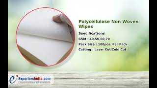 Cleaning Wipes and Polycellulose Non Woven Wipes Supplier in India  Sharvi international [upl. by Noyad70]