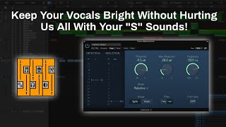 How To Use The DeEsser 2 Plugin Logic Pro X  Removing Unwanted quotSquot Sounds From Your Vocal [upl. by Arvo906]