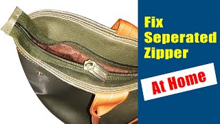 How to Fix a Zipper That Came Off One Side of The Track at Home [upl. by Greeley]