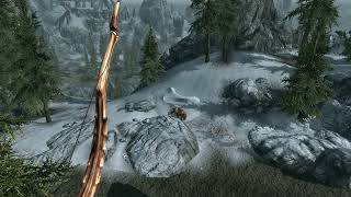 Hiking in Skyrim From Helgen to Lake Ilinalta Skyrim TESV [upl. by Gnuj]