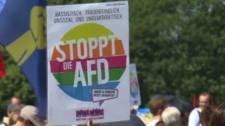 AntiAfD protesters demonstrate in Berlin [upl. by Assira416]