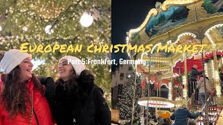 Travel Vlog  European Christmas Market Part 5 Frankfurt Germany [upl. by Madoc]