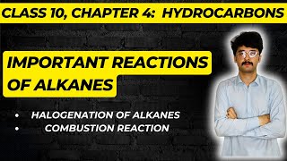 Important reactions of alkanes Halogenation combustion  chapter 4 class 10  mmk chemistry [upl. by Eenrahc]