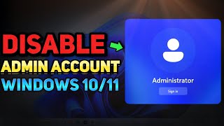 How to Remove or Disable Administrator Account Windows 1011 Tutorial [upl. by Dimmick55]