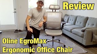 Oline ErgoMax Ergonomic Office Chair Review [upl. by Arri]