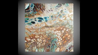 Acrylic pour painting on canvas Fluid painting Acrylic pouring Abstract painting by ilonka [upl. by Viola]