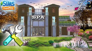 The Sims FreePlay 🛠 LIVE BUILD ⚠️  🌸🍂🍃PINK MEADOWS SPA [upl. by Einreb]