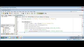 Java Swing JList with ListSelectionListener Example [upl. by Martsen925]