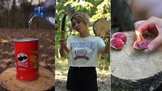 Camping Skills amp Lifehacks survival lifehacks outdoors camping bushcraft asmr skills [upl. by Shugart]