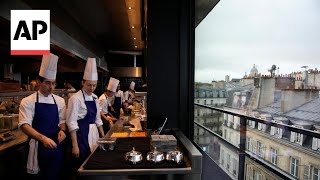 Tour dArgent 400yearold restaurant in Paris reopens after 18month renovation [upl. by Tarrah]