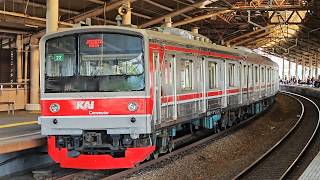 4K Stasiun Sawah Besar Kompilasi Kereta JR 205 CC 206  KRL Commuter Line [upl. by Fitzpatrick]