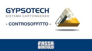 Applicazione lastre GYPSOTECH  controsoffitto [upl. by Lovash]