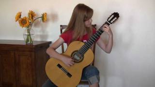 H VillaLobos Etude No 1 Performed by Grace Sheppard age 12 [upl. by Filippa]