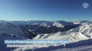 Silvretta Montafon Piste 10 an der HochalpilaBahn [upl. by Akimik]