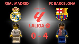 Soccer movie Lego Stop Motion Real Madrid  FC Barcelona goals match 26102024 El Clásico [upl. by Morena]