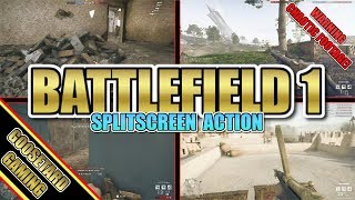 Battlefield 1  Splitscreen Action 4 Games 1 Screen [upl. by Ahsyia381]