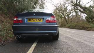 BMW E46 330D performance exhaust soundLaunch [upl. by Nayar]