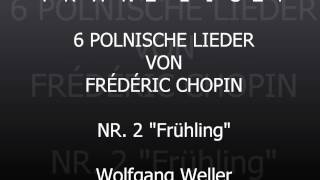 Liszt 6 Polnische Lieder von Chopin Nr 2 quotFrühlingquot Wolfgang Weller 2015 [upl. by Ayila]