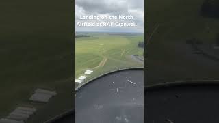 Landing on the North Airfield at RAF Cranwell 27 April 2024 [upl. by Daiz33]